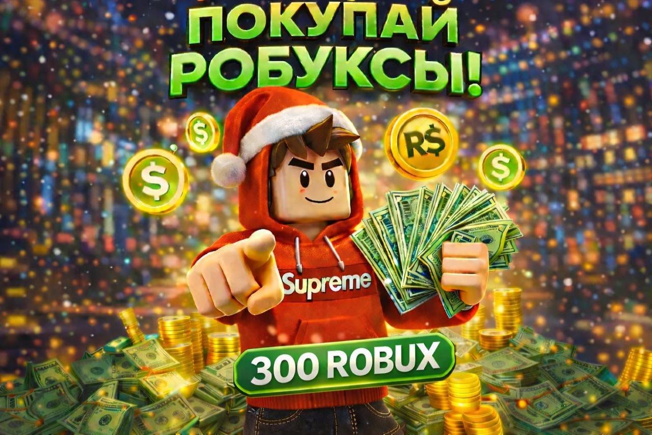 🔥 300 РОБУКСОВ 🔥 ❗️КОММИСИЯ НА МНЕ❗️ПО GAME PASS 🪪