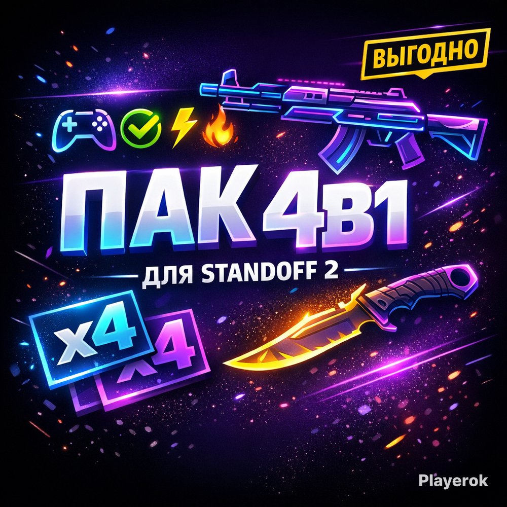 ПАК 4В1 ДЛЯ STANDOFF 2 🎮🔥 | 4 ФИШКИ В ОДНОМ ПАКЕТЕ💎⚡️|АВТОВЫДАЧА✅😉